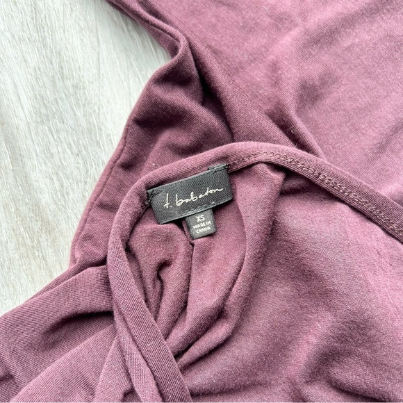 Aritzia Babaton Burgundy Open Back Stretchy Jersey Dress - Picture 12 of 14